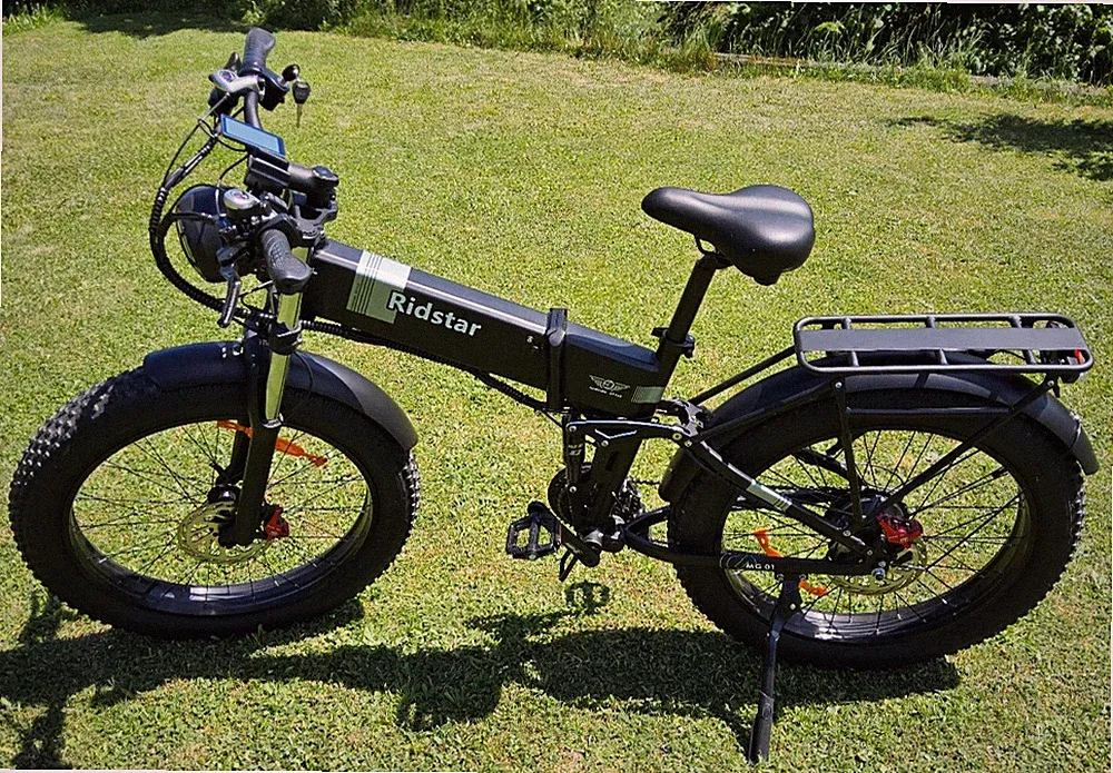 Ebike 1500W Elektrofahrrad 26 Zoll 48V 23AH Faltrad Klapprad Fatbike S-Pedelec