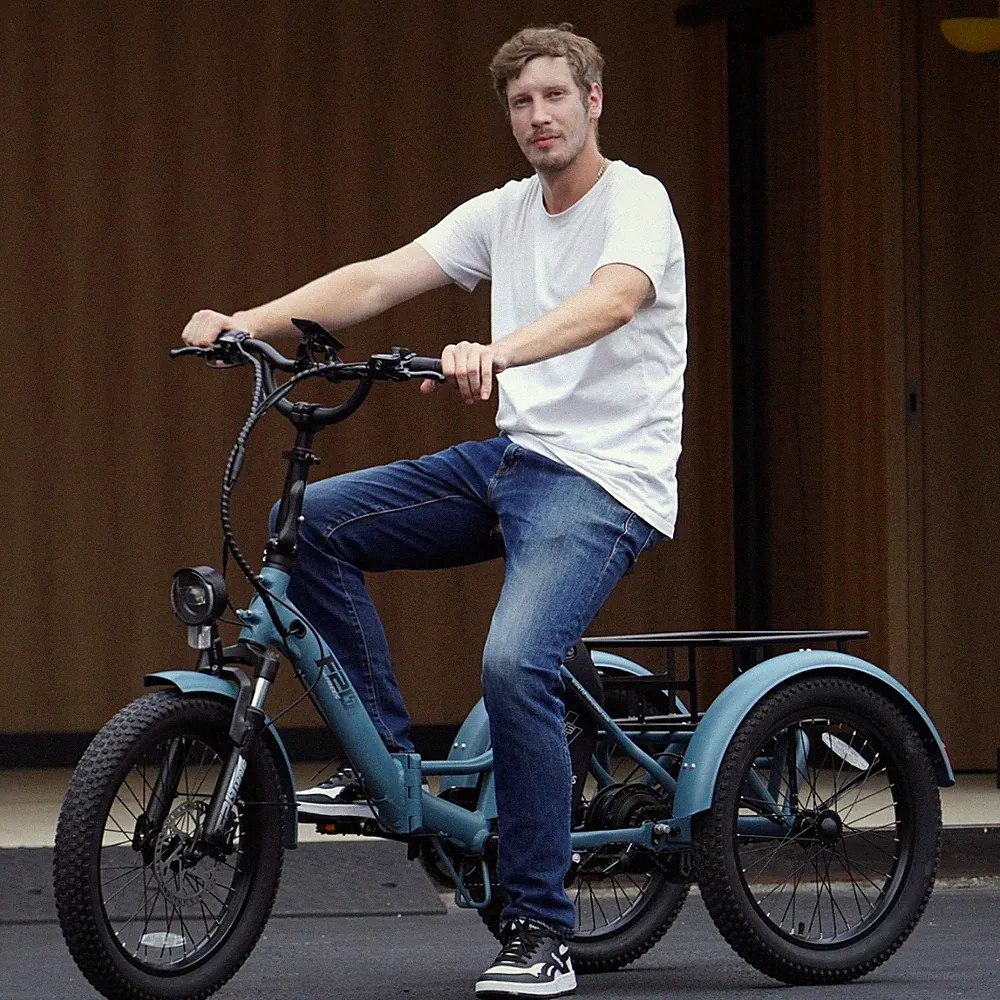 Elektro Dreirad 3 Räder 20 Zoll E-Bike Klappbar mit Korb 48V 250W 20AH FAFREES