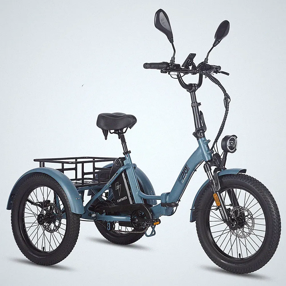 Elektro Dreirad Klappbar 20 Zoll 3 Räder e Bike mit Korb 21AH FAFREES F20 MATE