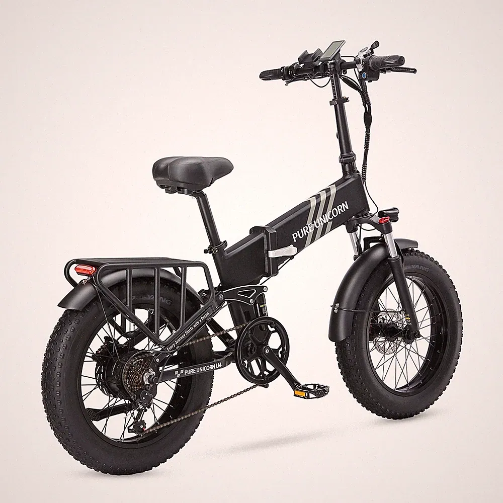 Elektrofahrrad 1000W 48V 15Ah City E-Bike Klapprad 20 '' Fat Tire 7-Gänge 48km/h