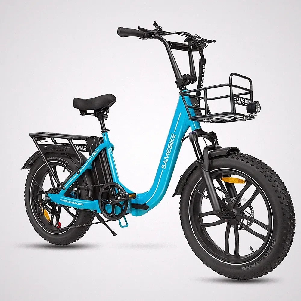 Elektrofahrrad 20" 4.0 Fat Tire 500W 13Ah E-Mountainbike Klapprad E-Bike 7-Gänge