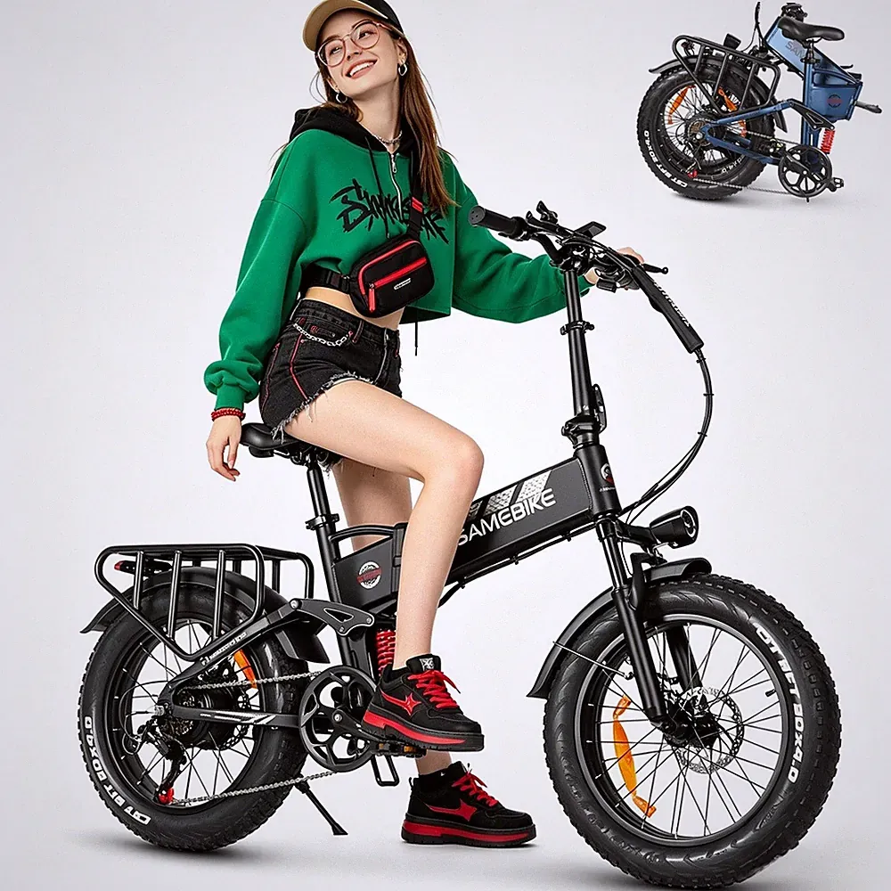 ELEKTROFAHRRAD 20'' FAT TIRE FOLDING 250W 48V 15A E-BIKE PEDELEC SHIMANO 7-GÄNGE
