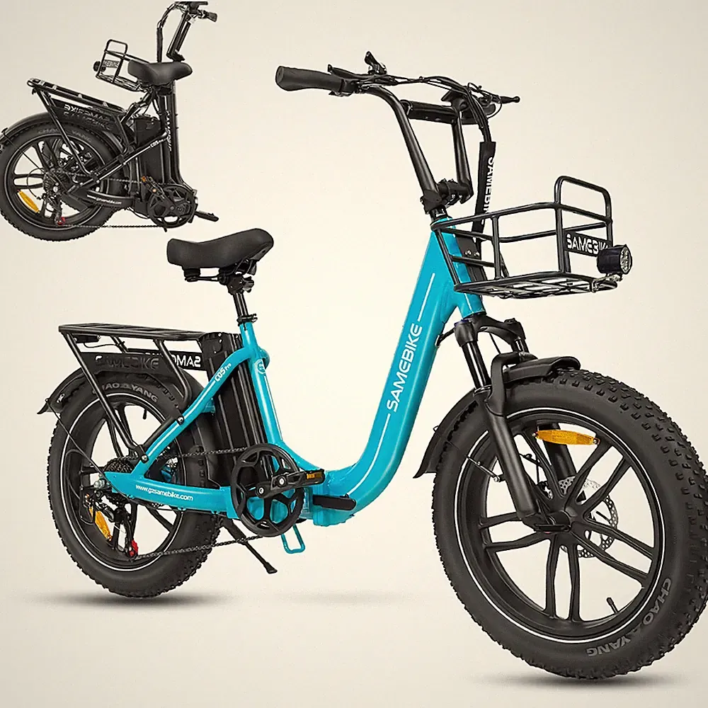 Elektrofahrrad 20'' Fat Tire Klapprad E-Bike 250W 13AH Pedelec 7-Gänge 35km/h