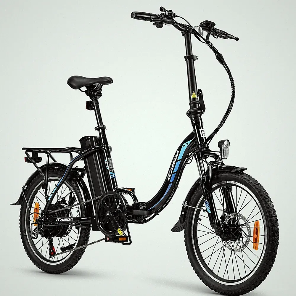 Elektrofahrrad 20 Zoll Klapprad E Bike Citybike KAISDA E-Fahrrad Shimano 7Gängen