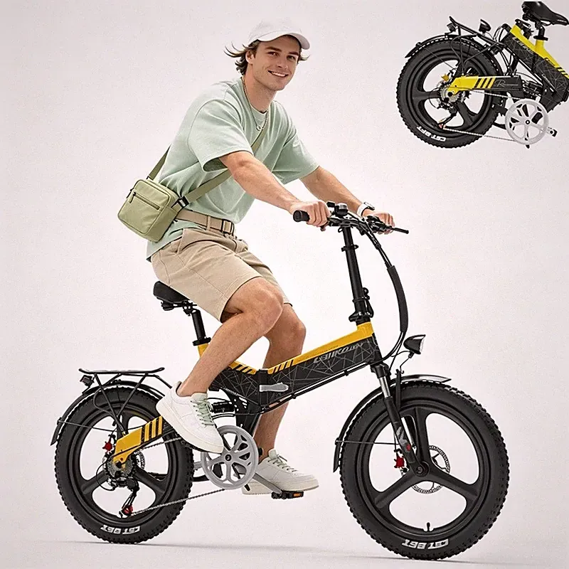 Elektrofahrrad City E-Bike 20'' Klapprad E-Bike 500W pedelec 48V Shimano 7-Gänge