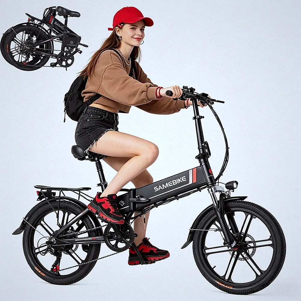 elektrofahrrad faltbares 20" city e-bike 350w 48v/10,4ah pedelec shimano 7-gänge