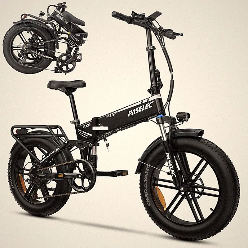 Elektrofahrrad1000W Klapprad City E-Bike 48V/12Ah MTB E-Bike 20''Shimano 7-Gänge