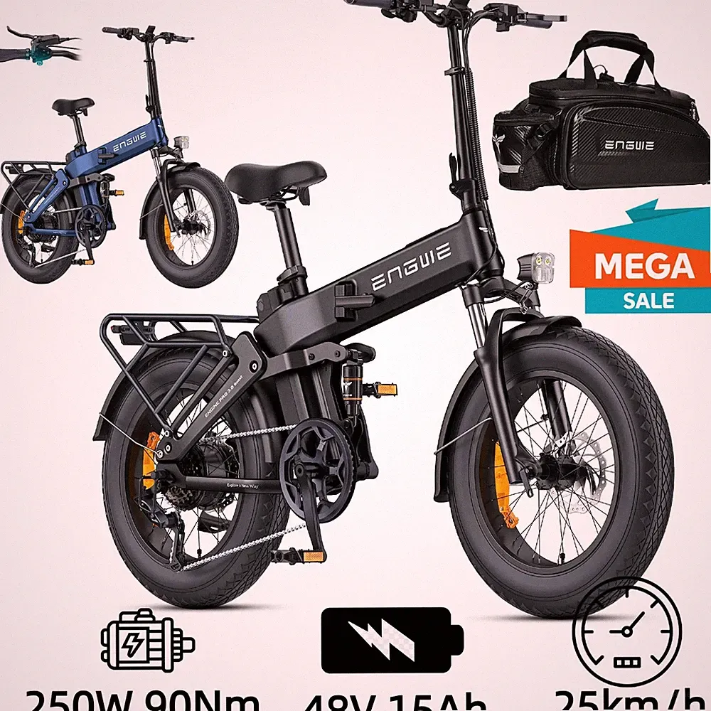ENGINE PRO 3.0 20" City Cargo eBike 750VV 48V 15Ah Klapprad E-Mountainbike 130KM