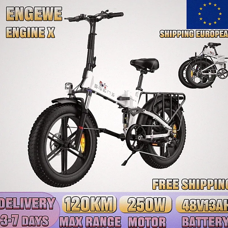 [Engine X] Klapprad Elektrofahrrad e Bike 20 Zoll 250W Shimano Pedelec 13AH