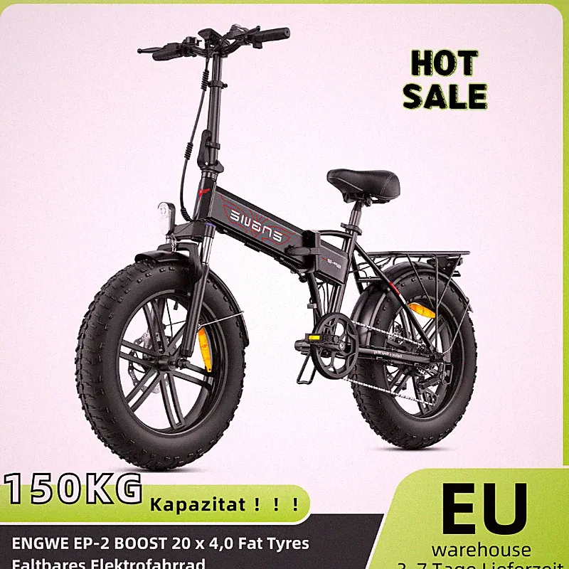 ENGWE Elektrofahrrad 20 Zoll 250W 48V/13AH Ebike Klapprad 25KM/H Fatbike E-bike