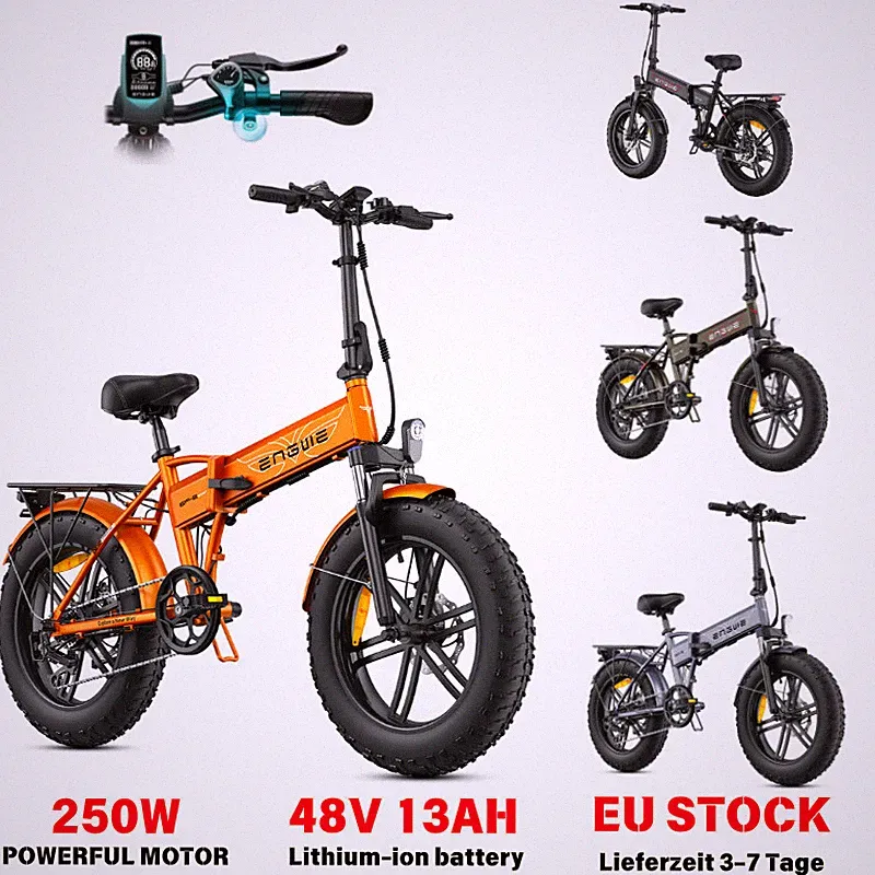ENGWE EP-2 BOOST 4.0 250W Elektrofahrrad 48V 13Ah City E-Bike FAT BIKE Klapprad