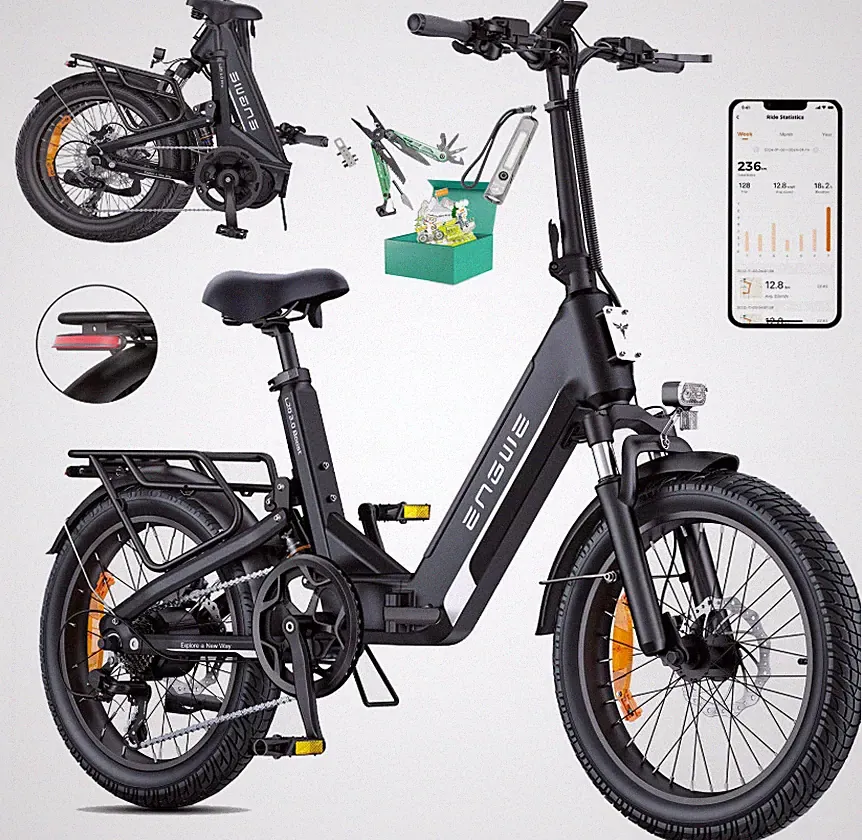 ENGWE L20 3.0 Boost 250W Vollfederung City E-Bike 648Wh Klappbar Elektrofahrrad