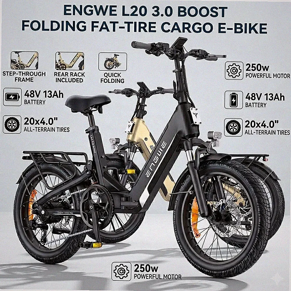 ENGWE L20 3.0 Boost E-Bike 250W Elektrofahrrad Klapprad Faltrad Commuter