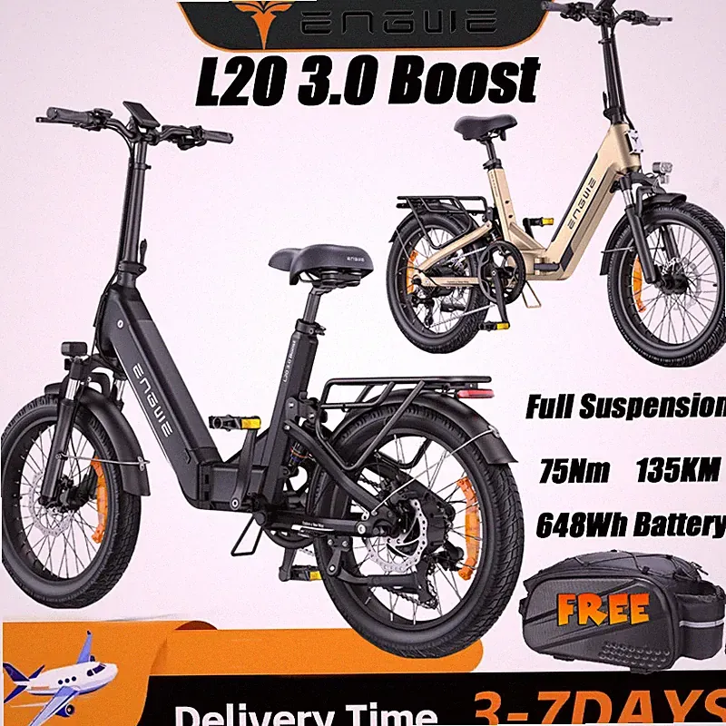 ENGWE L20 3.0 Boost Elektrofahrrad 648Wh E-Bike 20*3 Zoll Klapprad City EBike EU