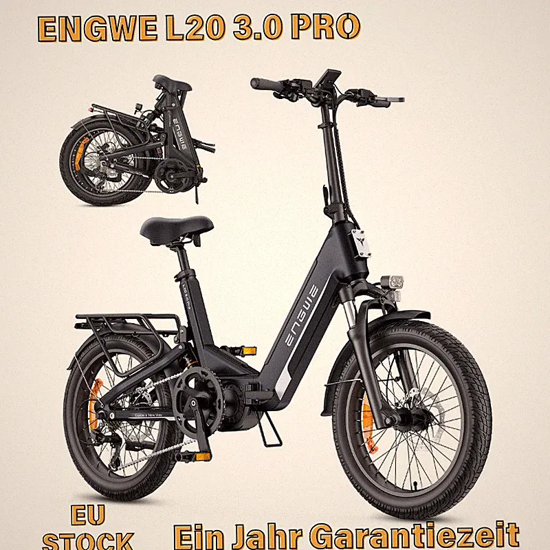 ENGWE L20 3.0 Pro Elektrofahrrad 250W E-Bike 20 Zoll Klapprad E-City Bike