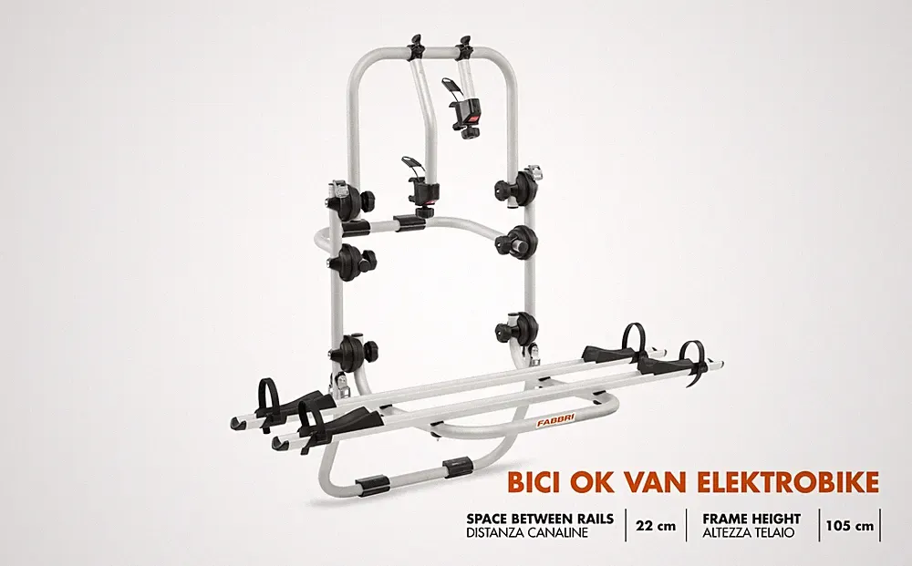 Fabbri FAHRRAD OK ELEKTROBIKE VAN - Fahrradträger für E-BIKE VAN (2 E-Bikes) 96