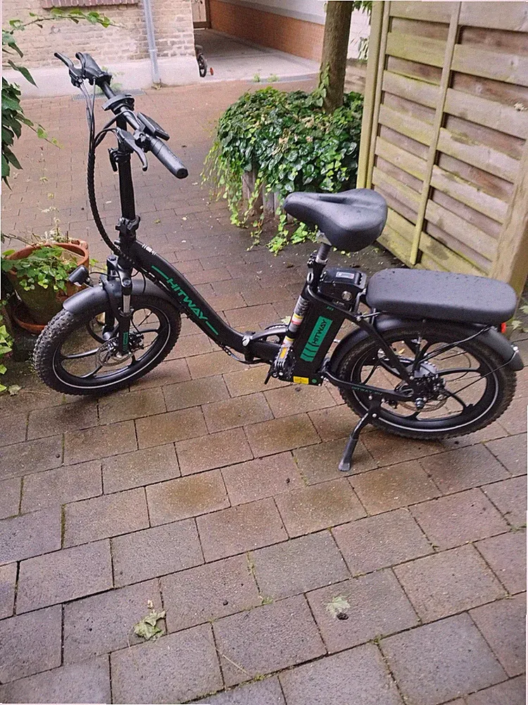 Fachhändler: E-Bike HITWAY BK2 faltbares Klapprad 16" 35-70km SW/Grün - NEU
