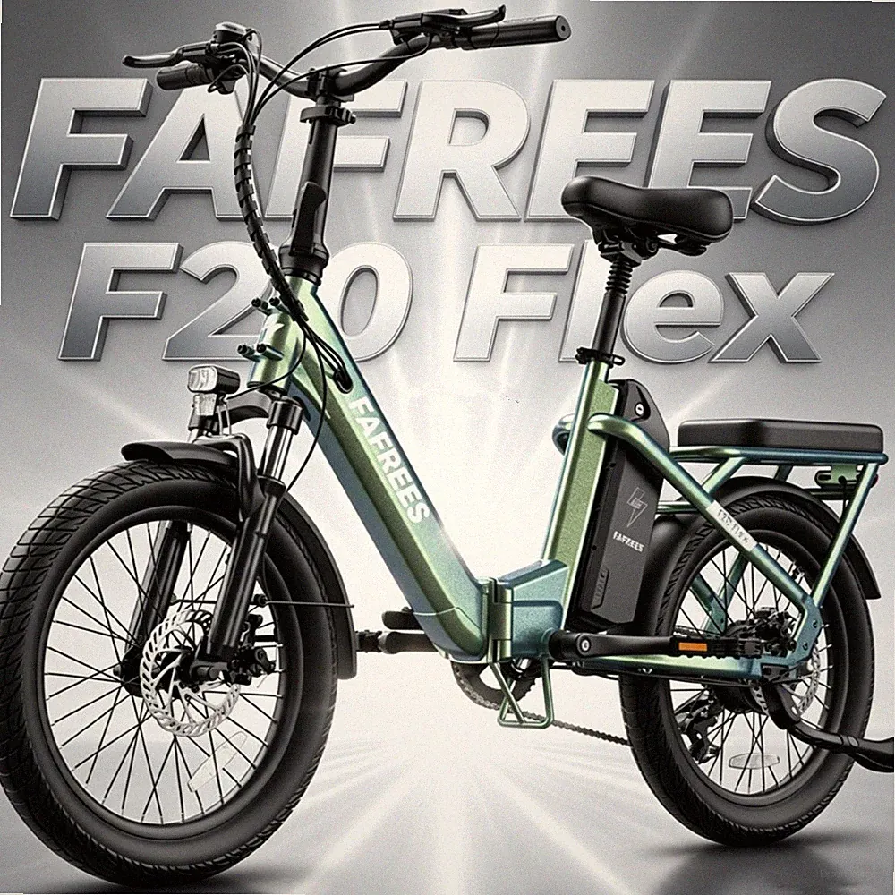 FAFREES 20 Zoll Elektrofahrrad 250W Klapprad City E-Bike 36V 20AH E Mountainbike