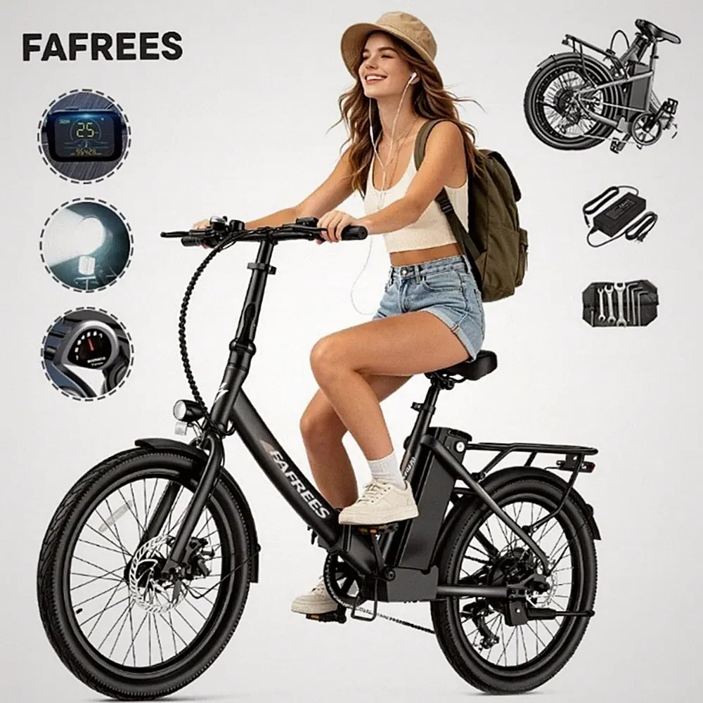 Fafrees 20 Zoll Elektrofahrrad 250W Klapprad E-Bike MTB 36V20Ah Pedelec Citybike