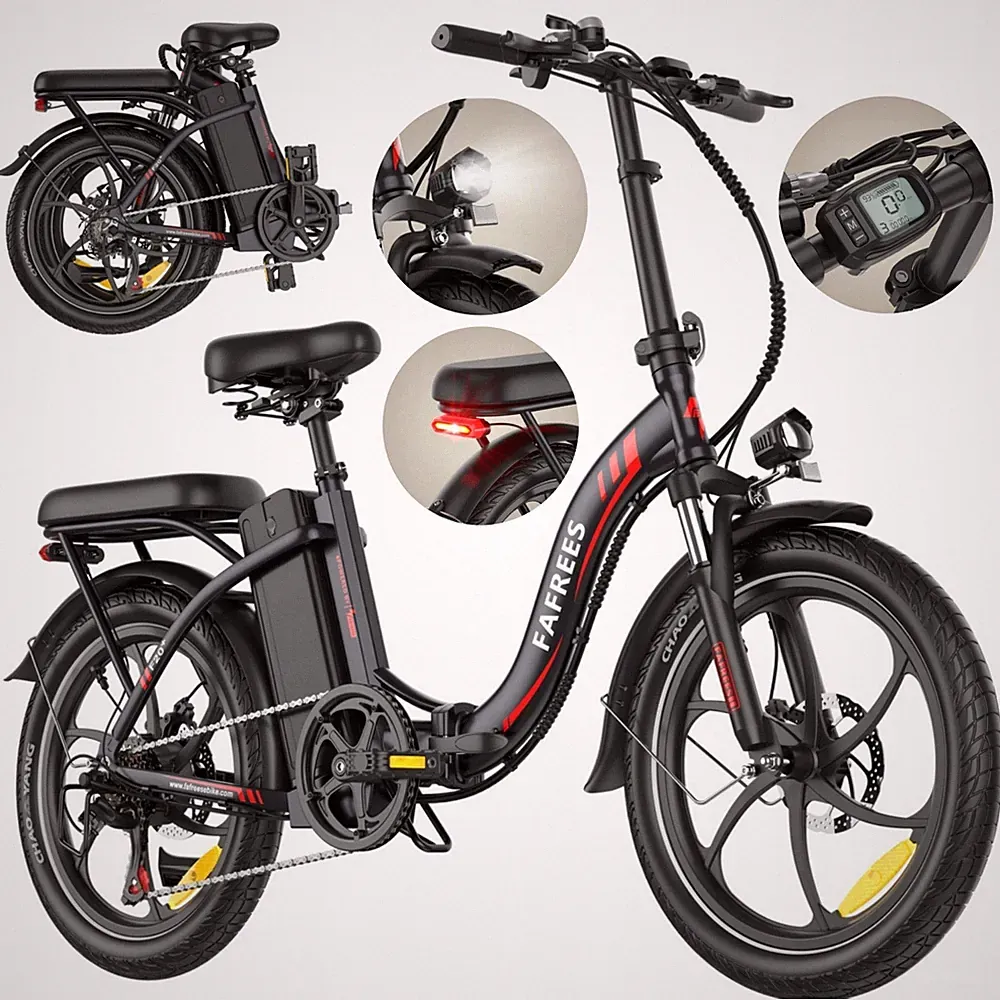 FAFREES 250W E Bike 20 Zoll Elektrofahrrad 20AH Klapprad E-Mountainbike 25km/h
