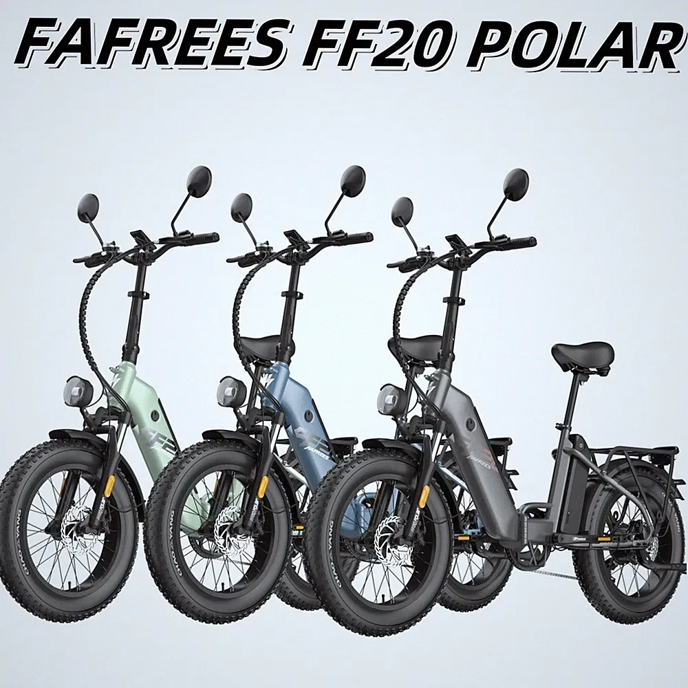 FAFREES 500W 24/26AH Klapprad Elektrofahrrad 20 Zoll e Bike Mountainbike Fatbike