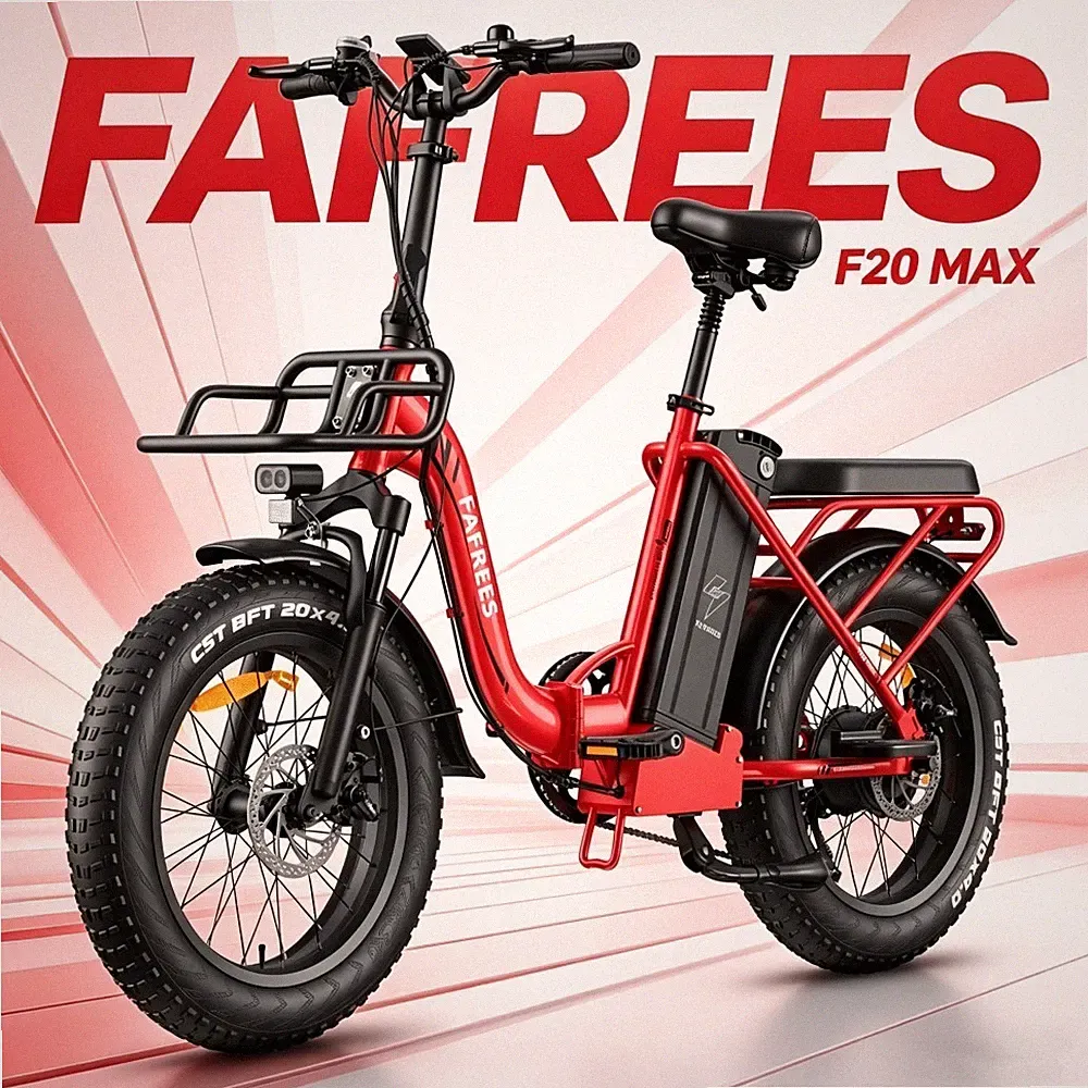 FAFREES Elektrofahrrad 48V E-Bike 20 Zoll Klapprad Mountainbike City E-Bike 30AH