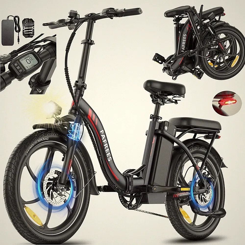 FAFREES F20+ 250W E Bike 20 Zoll Elektrofahrrad 36V 20AH Klapprad E-Mountainbike