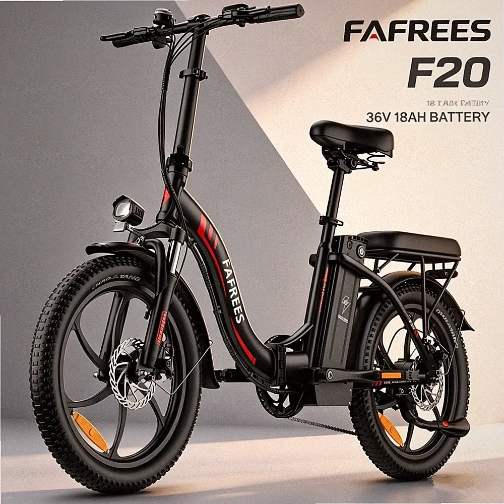FAFREES F20 E-Bike Klapprad 20 Zoll Elektro Fahrrad 250W 18AH Pedelec e Citybike