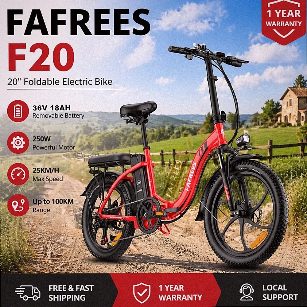 FAFREES F20 Klapprad Elektrofahrrad 20 Zoll E-Bike 250W Shimano Pedelec Citybike
