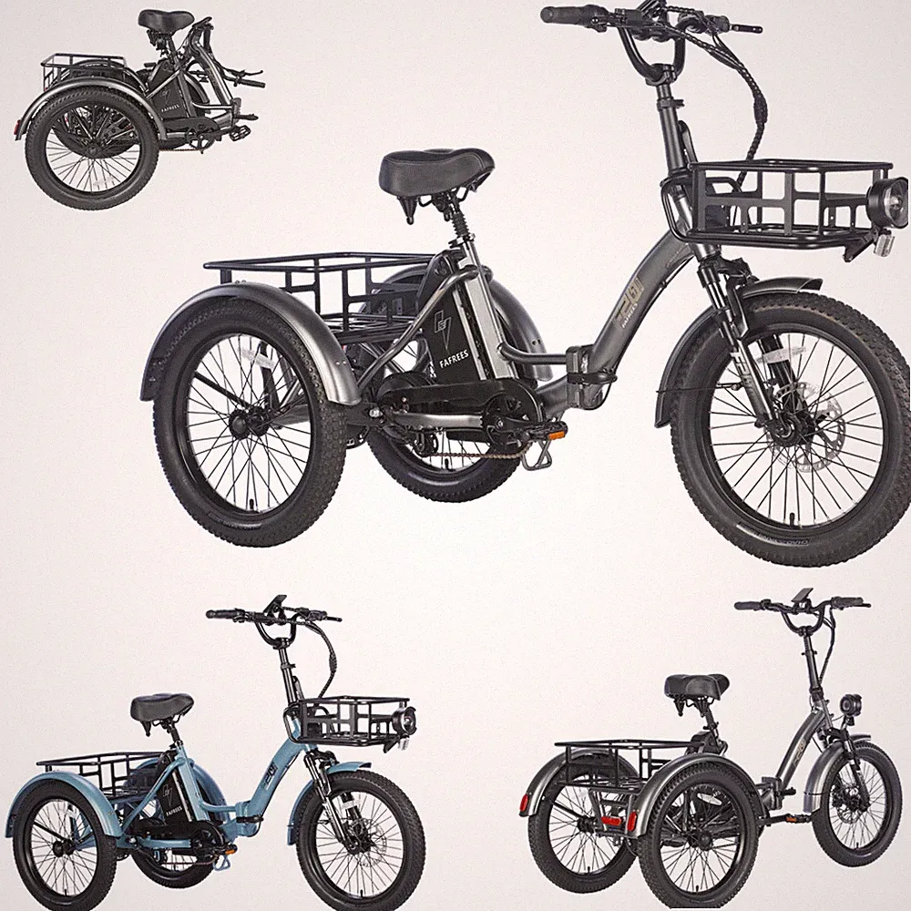 [FAFREES F20 MATE] e Bike 20 Zoll E Dreirad Klapprad elektrodreirad 3 Rad 18AH