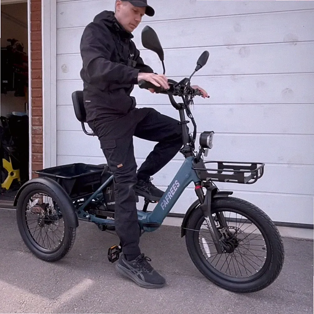 FAFREES F20 MATE II 20 Zoll Elektro Dreirad 250W 48V25AH Klapprad 3 Räder E-Bike