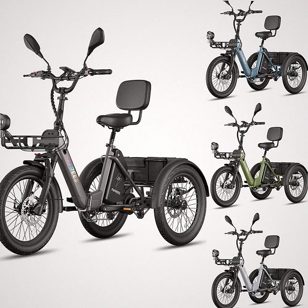 FAFREES F20 MATE II 20 Zoll Elektro Dreirad Klappbar Elektrofahrrad 3-Rad E-Bike