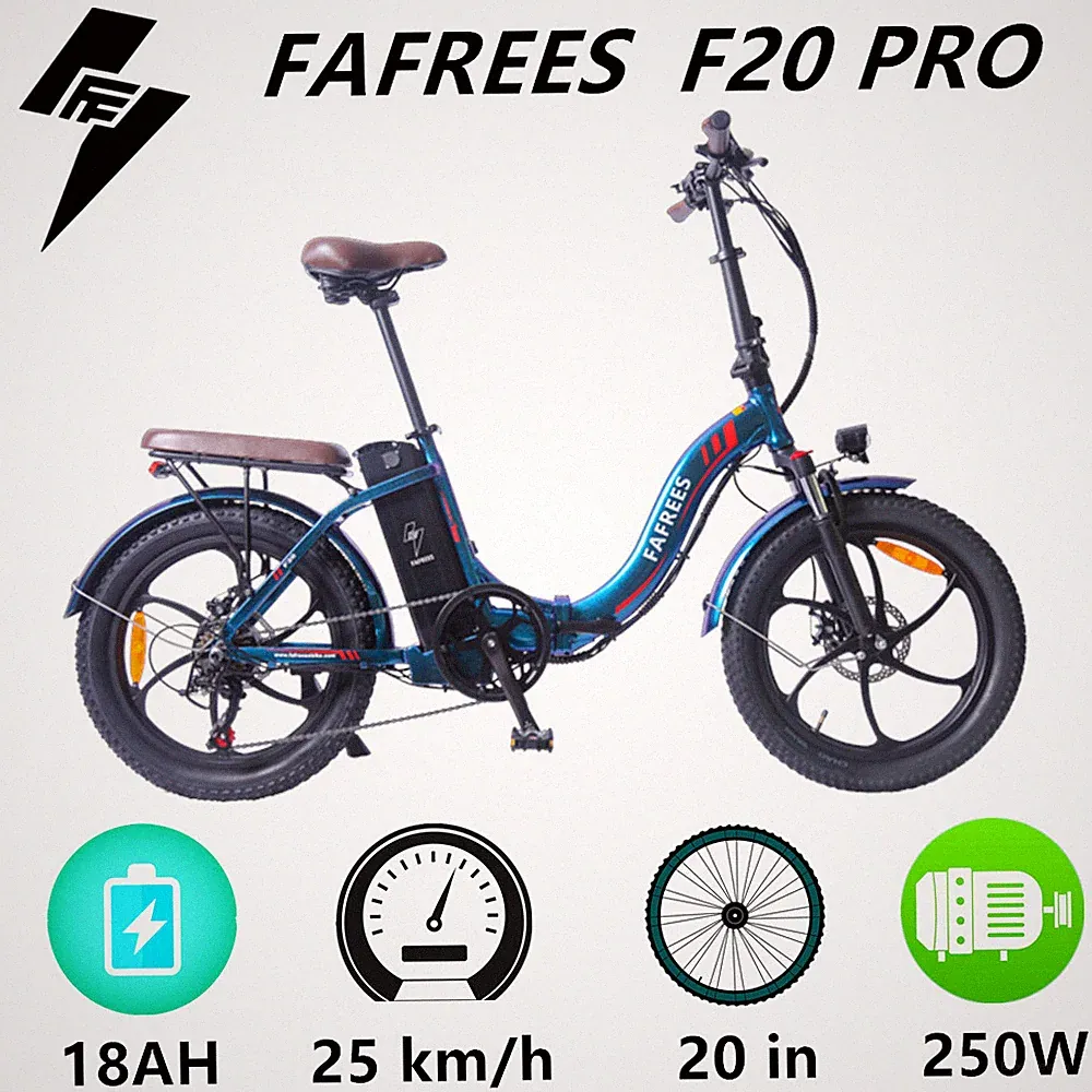 FAFREES F20 PRO Klapprad Elektrofahrrad e Bike 20 Zoll 18AH e Citybike Fatbike