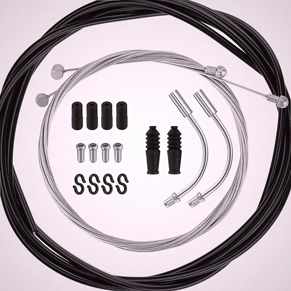 Fahrradbremse Bremszug Kit Bremskabel Fahrrad Bremsseil set Schwarz 2,5m