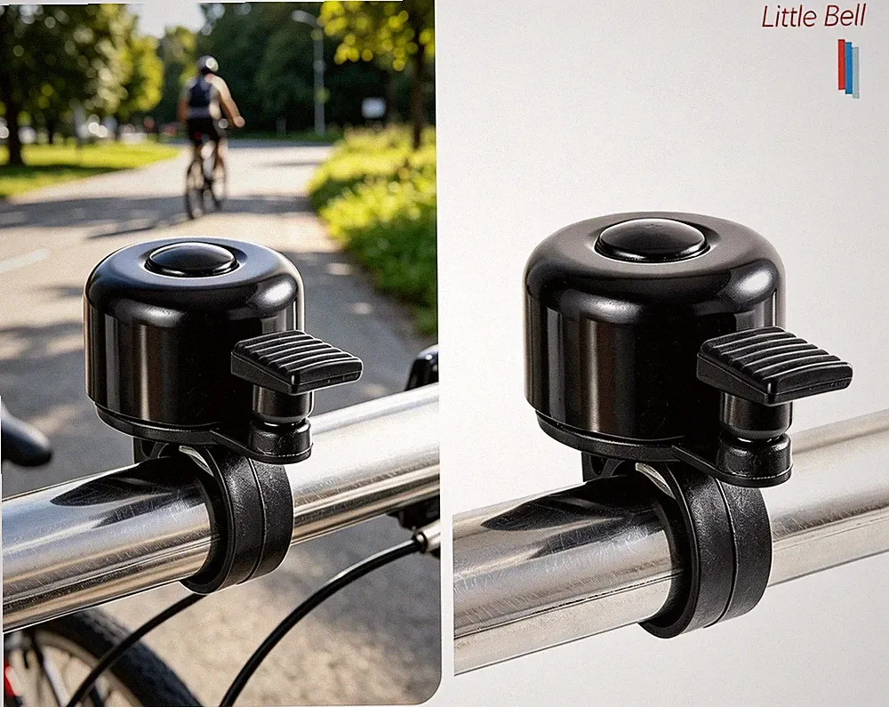 Fahrradklingel Schwarz Metall Klingel für Cityrad Klapprad E-Bike Kinderfahrrad