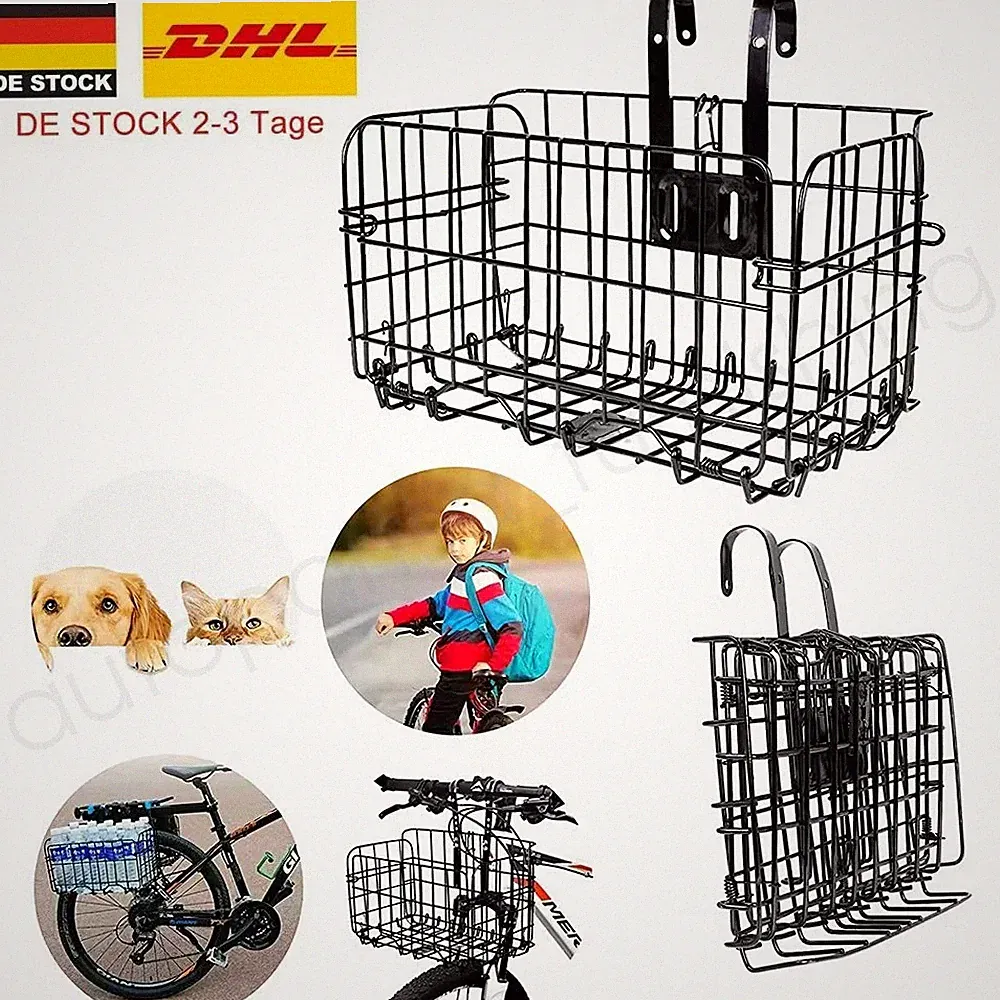 Fahrradkorb faltbar vorderer Fahrradkorb abnehmbar für Fahrradfahren 20KG DHL