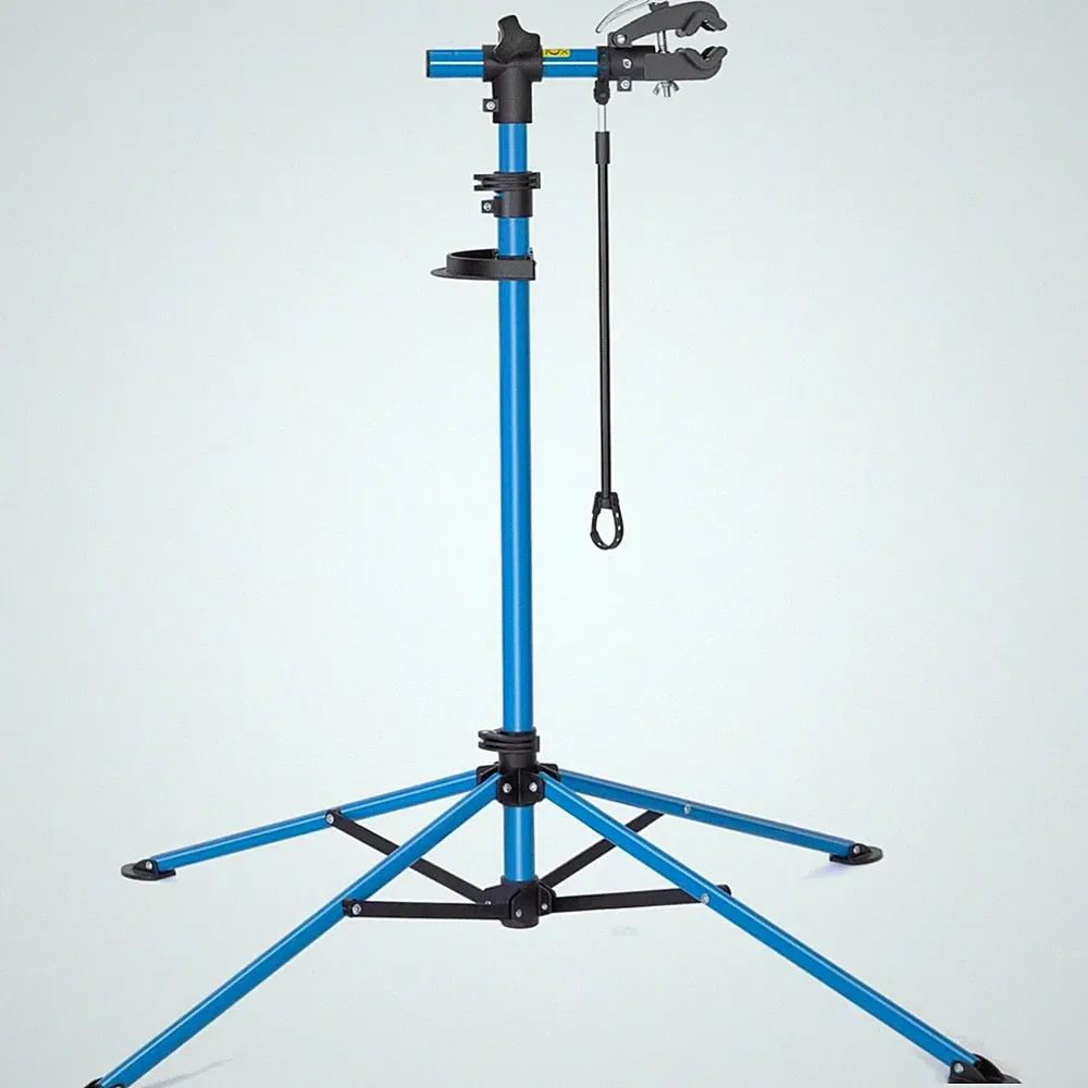 Fahrradmontageständer Reparaturständer Werkzeugablage klappbar bis 30kg Alumi...