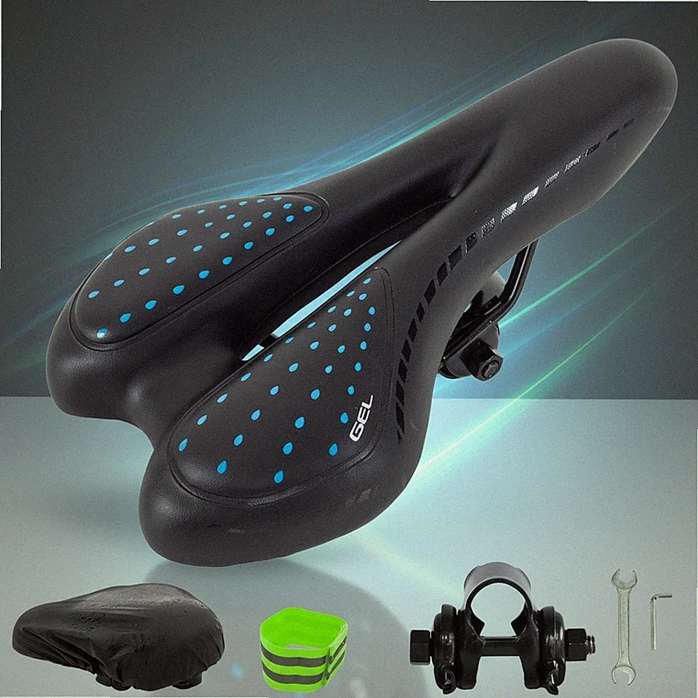 Fahrradsattel Schwarz Ergonomischer Sitz Anti Rutsch Mountainbike Belüftung Sitz