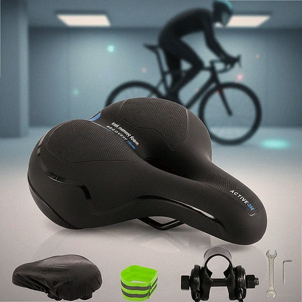 Fahrradsitz Fahrrad Sattel Unisex Damen Herren Gel Memory-Schaum