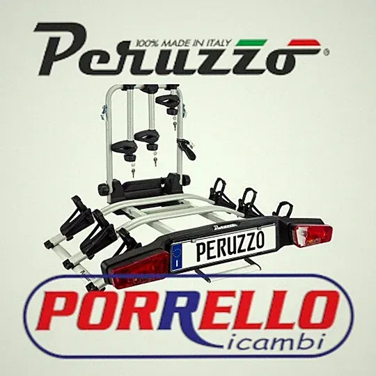 FAHRRADTRÄGER ANHÄNGERKUPPLUNG PERUZZO ZEPHYR 3 FAHRRÄDER ALU E-BIKE ART. 713/3E