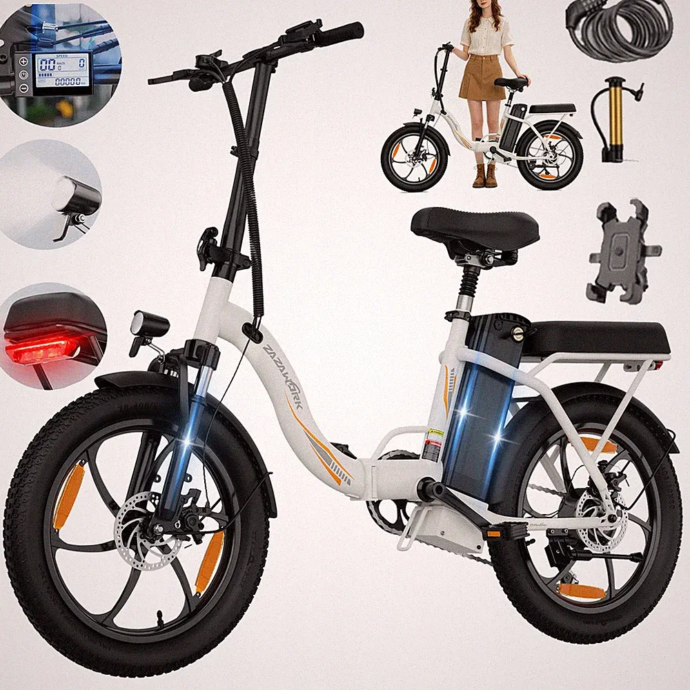 Faltbares E-Bike Klapprad 20Zoll 48V16AH Elektrofahrrad 100KM Fatbike E-Citybike