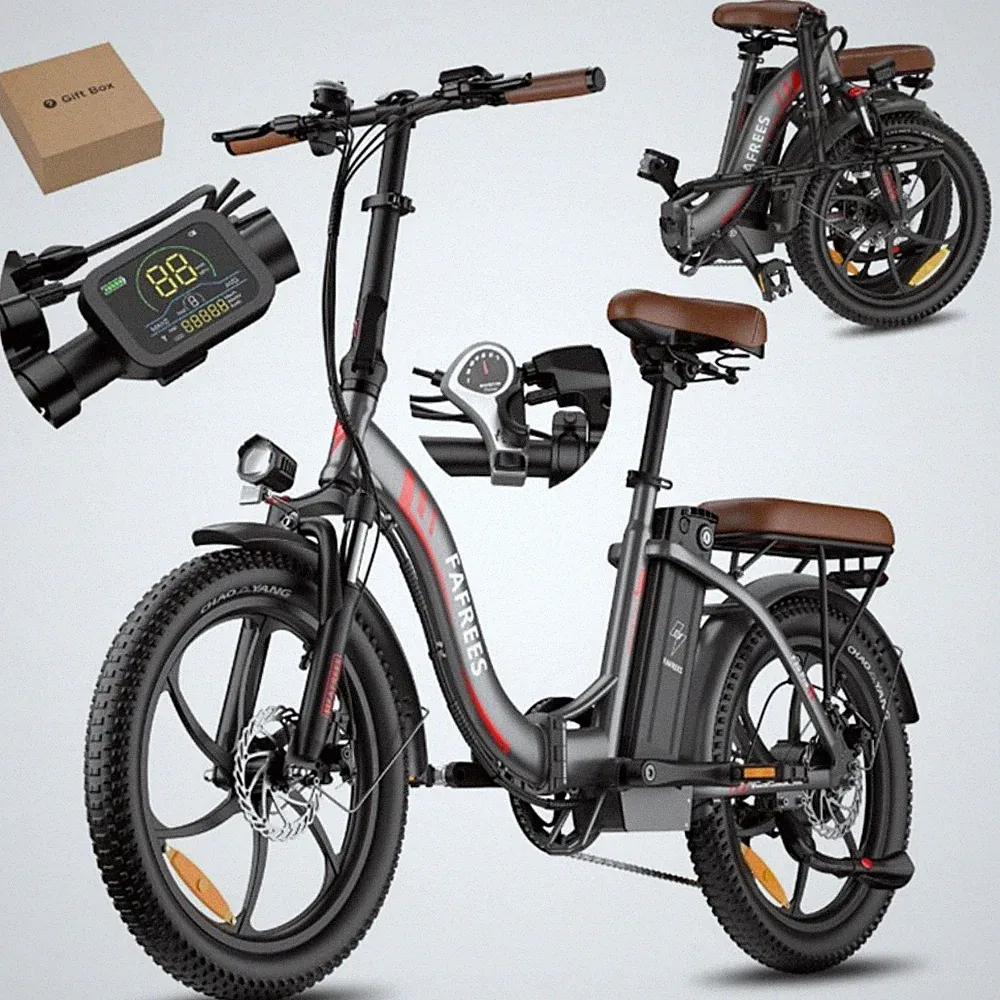 FAREES E-Bike Klapprad Elektrofahrrad 20*3.0 Zoll Fat Reifen 250W/20AH Citybike