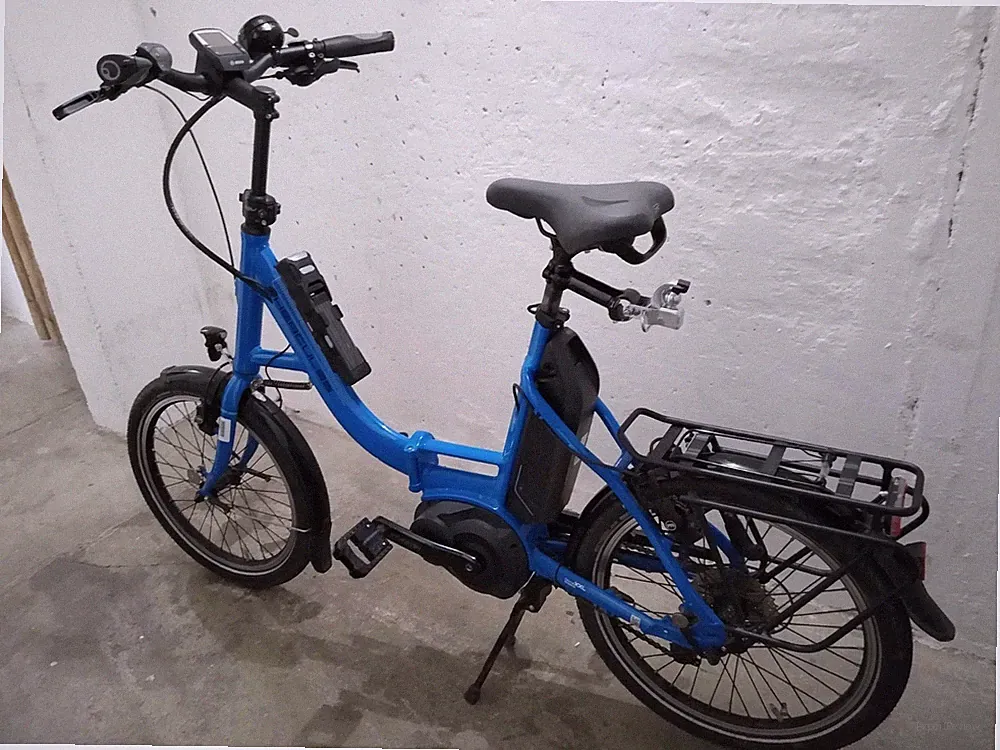 Herkules Rob Fold 9 - Elektro-Klapp-Fahrrad mit 9-er Shimano Kettenschaltung