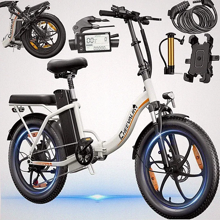 Herren/Damen Elektrofahrrad 20*3" Klapprad E-Bike 48V 16AH E-Citybike 35KM/H
