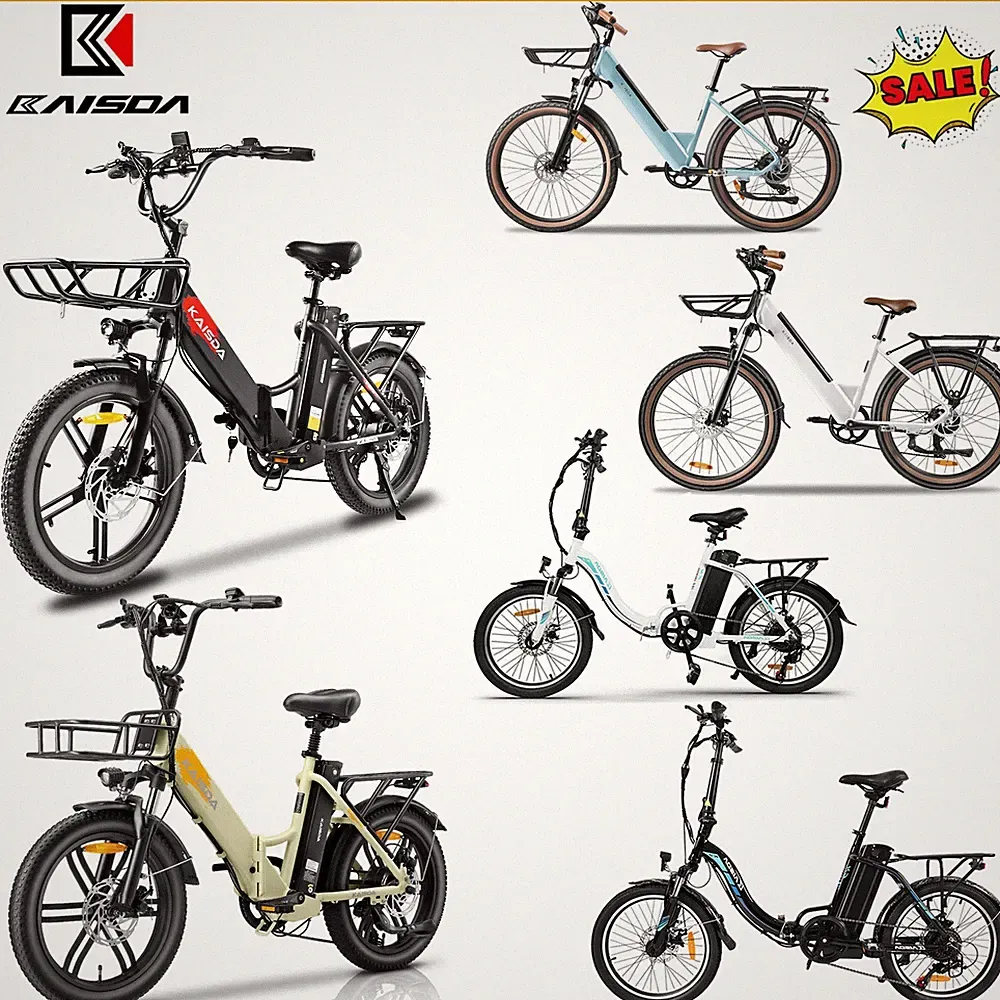 KAISDA E-Bike Klappbar 20 / 26 Zoll Elektrofahrrad Fatbike 36V 13/17/20.8Ah Akku