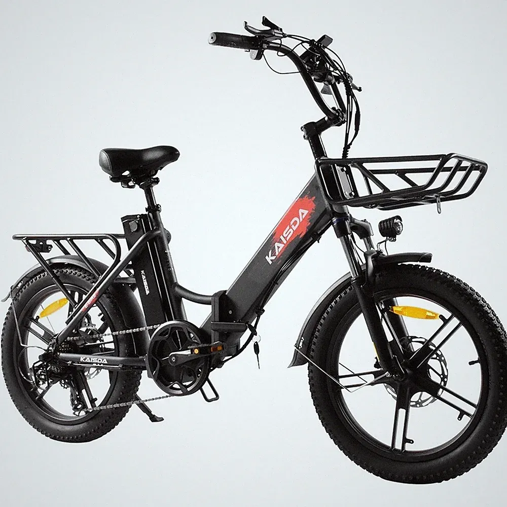KAISDA E-Bike Klappbar 20 Zoll Elektrofahrrad Fatbike 250W 36V 20.8Ah Doppelakku