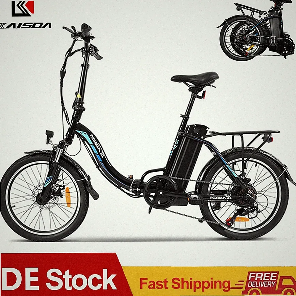 KAISDA Elektrofahrrad 20 Zoll E Bike Pedelec Cityräder 250W 36V 13Ah Klapprad