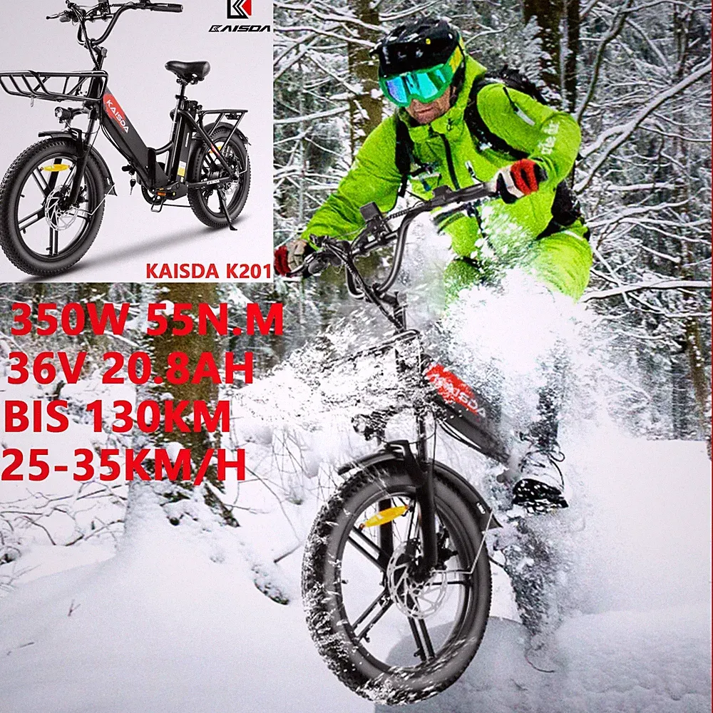 KAISDA Klapprad E-Bike Elektrofahrrad 20 zoll e Mountainbike 20,8ah Doppelakku