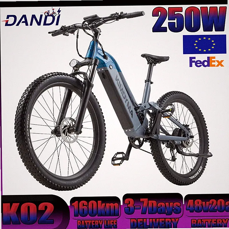 KIMDYMA KO2 Elektrofahrrad Klappbar Faltbares E-Bike 48V20AH 27.5 Zoll Fat Bike