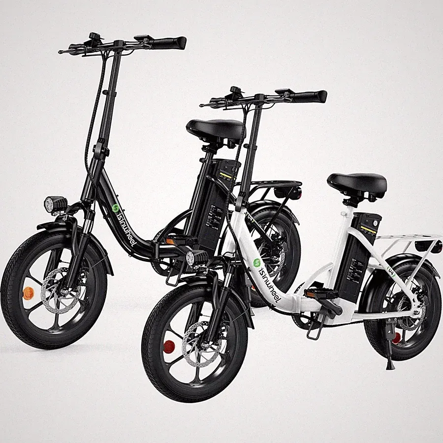 Klappbar E-Bike Elektrofahrrad 16" E bike Moped E-City Bike bis 88 KM Reichweite